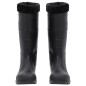 vidaXL Gummistiefel mit Herausnehmbarem Innenfutter Schwarz Gr. 43 PVC vidaXL Gummistiefel mit Herausnehmbarem Innenfutter Schwarz Gr. 43 PVC