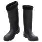 vidaXL Gummistiefel mit Herausnehmbarem Innenfutter Schwarz Gr. 45 PVC vidaXL Gummistiefel mit Herausnehmbarem Innenfutter Schwarz Gr. 45 PVC