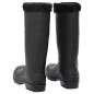 vidaXL Gummistiefel mit Herausnehmbarem Innenfutter Schwarz Gr. 45 PVC vidaXL Gummistiefel mit Herausnehmbarem Innenfutter Schwarz Gr. 45 PVC