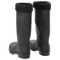 vidaXL Gummistiefel mit Herausnehmbarem Innenfutter Schwarz Gr. 40 PVC vidaXL Gummistiefel mit Herausnehmbarem Innenfutter Schwarz Gr. 40 PVC