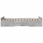 vidaXL Bettgestell mit Schubladen Betongrau 75x190 cm Holzwerkstoff vidaXL Bettgestell mit Schubladen Betongrau 75x190 cm Holzwerkstoff