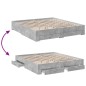 vidaXL Bettgestell mit Schubladen Betongrau 200x200 cm Holzwerkstoff vidaXL Bettgestell mit Schubladen Betongrau 200x200 cm Holzwerkstoff