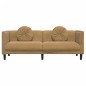 vidaXL Sofa mit Kissen 3-Sitzer Braun Samt vidaXL Sofa mit Kissen 3-Sitzer Braun Samt