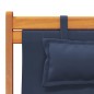 vidaXL Strandstühle 2 Stk. Klappbar Blau Stoff vidaXL Strandstühle 2 Stk. Klappbar Blau Stoff