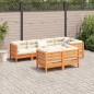 vidaXL 7-tlg. Garten-Sofagarnitur mit Kissen Wachsbraun Kiefernholz vidaXL 7-tlg. Garten-Sofagarnitur mit Kissen Wachsbraun Kiefernholz