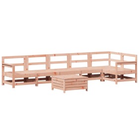 vidaXL 7-tlg. Garten-Sofagarnitur Massivholz Douglasie