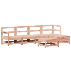 vidaXL 6-tlg. Garten-Sofagarnitur Massivholz Douglasie