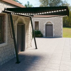 Automatische Markise mit LED & Windsensor 4x3 m Anthrazit