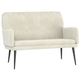 vidaXL Sitzbank Creme 108x79x79 cm Samt