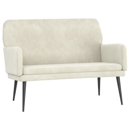 vidaXL Sitzbank Creme 108x79x79 cm Samt
