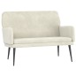 vidaXL Sitzbank Creme 108x79x79 cm Samt vidaXL Sitzbank Creme 108x79x79 cm Samt
