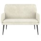 vidaXL Sitzbank Creme 108x79x79 cm Samt vidaXL Sitzbank Creme 108x79x79 cm Samt