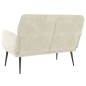vidaXL Sitzbank Creme 108x79x79 cm Samt vidaXL Sitzbank Creme 108x79x79 cm Samt