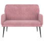 vidaXL Sitzbank Rosa 108x79x79 cm Samt vidaXL Sitzbank Rosa 108x79x79 cm Samt