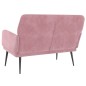 vidaXL Sitzbank Rosa 108x79x79 cm Samt vidaXL Sitzbank Rosa 108x79x79 cm Samt