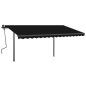 Automatische Markise mit LED & Windsensor 4x3 m Anthrazit Automatische Markise mit LED & Windsensor 4x3 m Anthrazit
