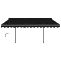Automatische Markise mit LED & Windsensor 4x3 m Anthrazit Automatische Markise mit LED & Windsensor 4x3 m Anthrazit