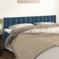 vidaXL Kopfteile 2 Stk. Dunkelblau 90x5x78/88 cm Samt