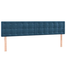vidaXL Kopfteile 2 Stk. Dunkelblau 90x5x78/88 cm Samt