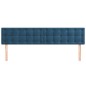 vidaXL Kopfteile 2 Stk. Dunkelblau 90x5x78/88 cm Samt