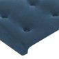 vidaXL Kopfteile 2 Stk. Dunkelblau 90x5x78/88 cm Samt