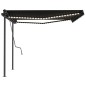 Automatische Markise mit LED & Windsensor 4x3 m Anthrazit Automatische Markise mit LED & Windsensor 4x3 m Anthrazit