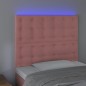 vidaXL LED Kopfteil Rosa 90x5x118/128 cm Samt vidaXL LED Kopfteil Rosa 90x5x118/128 cm Samt