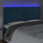 vidaXL LED Kopfteil Dunkelblau 180x5x118/128 cm Samt vidaXL LED Kopfteil Dunkelblau 180x5x118/128 cm Samt