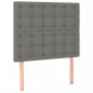 vidaXL Boxspringbett mit Matratze Dunkelgrau 90x190 cm Stoff vidaXL Boxspringbett mit Matratze Dunkelgrau 90x190 cm Stoff