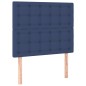 vidaXL Boxspringbett mit Matratze Blau 90x200 cm Stoff vidaXL Boxspringbett mit Matratze Blau 90x200 cm Stoff