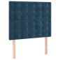 vidaXL Boxspringbett mit Matratze Dunkelblau 90x200 cm Samt vidaXL Boxspringbett mit Matratze Dunkelblau 90x200 cm Samt