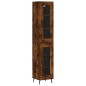 Highboard Räuchereiche 34,5x34x180 cm Holzwerkstoff Highboard Räuchereiche 34,5x34x180 cm Holzwerkstoff