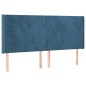 vidaXL Boxspringbett mit Matratze & LED Dunkelblau 180x200 cm Samt vidaXL Boxspringbett mit Matratze & LED Dunkelblau 180x200 cm Samt