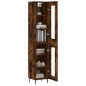 Highboard Räuchereiche 34,5x34x180 cm Holzwerkstoff Highboard Räuchereiche 34,5x34x180 cm Holzwerkstoff