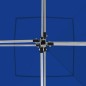 vidaXL Profi-Partyzelt Faltbar Aluminium 3x3 m Blau vidaXL Profi-Partyzelt Faltbar Aluminium 3x3 m Blau