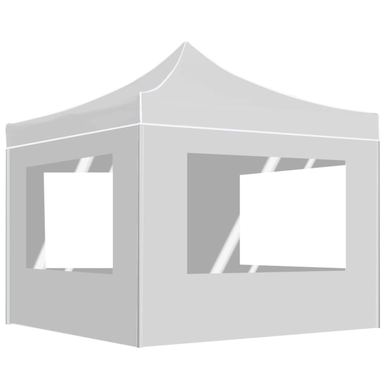 vidaXL Profi-Partyzelt Faltbar mit Wänden Aluminium 2×2m Weiß vidaXL Profi-Partyzelt Faltbar mit Wänden Aluminium 2×2m Weiß