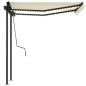 Gelenkarmmarkise mit LED 3x2,5 m Creme Gelenkarmmarkise mit LED 3x2,5 m Creme