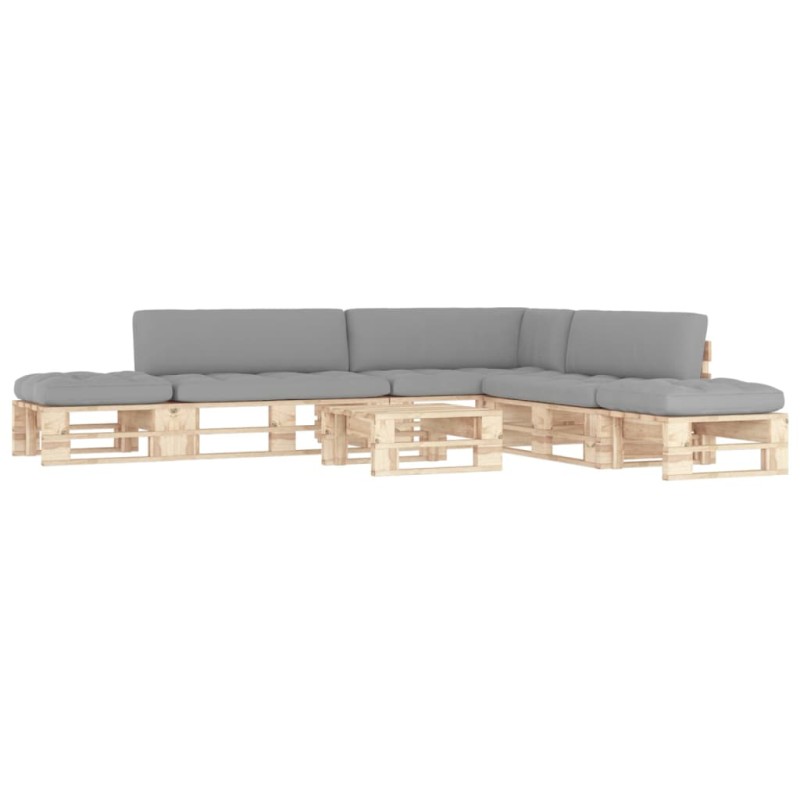 vidaXL 6-tlg. Paletten-Lounge-Set mit Kissen Imprägniertes Kiefernholz vidaXL 6-tlg. Paletten-Lounge-Set mit Kissen Imprägniertes Kiefernholz
