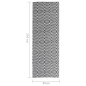 vidaXL Outdoor-Teppich Schwarz 80x250 cm PP vidaXL Outdoor-Teppich Schwarz 80x250 cm PP