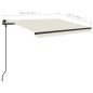 Gelenkarmmarkise mit LED 3x2,5 m Creme Gelenkarmmarkise mit LED 3x2,5 m Creme