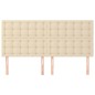 vidaXL Kopfteile 4 Stk. Creme 90x5x78/88 cm Stoff