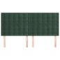 vidaXL Kopfteile 4 Stk. Dunkelgrün 90x5x78/88 cm Samt vidaXL Kopfteile 4 Stk. Dunkelgrün 90x5x78/88 cm Samt