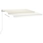 vidaXL Automatische Markise mit LED & Windsensor 4,5x3,5 m Cremeweiß vidaXL Automatische Markise mit LED & Windsensor 4,5x3,5 m Cremeweiß