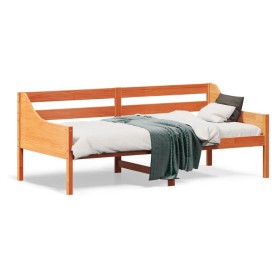 vidaXL Tagesbett Wachsbraun 75x190 cm Massivholz Kiefer