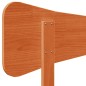 vidaXL Kopfteil Wachsbraun 120 cm Massivholz Kiefer