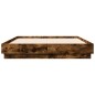 vidaXL Bettgestell Räuchereiche 135x190 cm Holzwerkstoff vidaXL Bettgestell Räuchereiche 135x190 cm Holzwerkstoff
