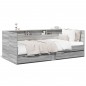 vidaXL Tagesbett mit Schubladen Grau Sonoma 75x190 cm Holzwerkstoff vidaXL Tagesbett mit Schubladen Grau Sonoma 75x190 cm Holzwerkstoff