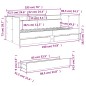 vidaXL Tagesbett mit Schubladen Grau Sonoma 75x190 cm Holzwerkstoff vidaXL Tagesbett mit Schubladen Grau Sonoma 75x190 cm Holzwerkstoff