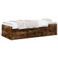 vidaXL Tagesbett mit Schubladen Räuchereiche 75x190 cm Holzwerkstoff vidaXL Tagesbett mit Schubladen Räuchereiche 75x190 cm Holzwerkstoff