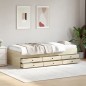 vidaXL Tagesbett mit Schubladen Sonoma-Eiche 75x190 cm Holzwerkstoff vidaXL Tagesbett mit Schubladen Sonoma-Eiche 75x190 cm Holzwerkstoff